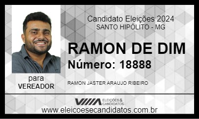 Candidato RAMON DE DIM 2024 - SANTO HIPÓLITO - Eleições