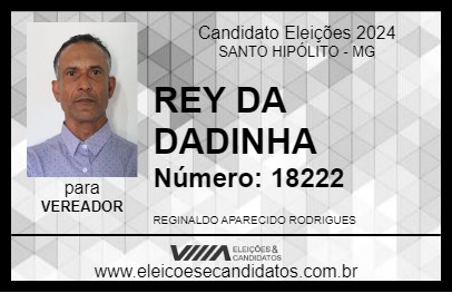 Candidato REY DA DADINHA 2024 - SANTO HIPÓLITO - Eleições