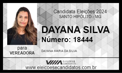 Candidato DAYANA SILVA 2024 - SANTO HIPÓLITO - Eleições