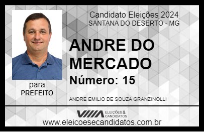 Candidato ANDRE DO MERCADO 2024 - SANTANA DO DESERTO - Eleições