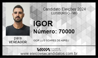 Candidato IGOR 2024 - LUISBURGO - Eleições