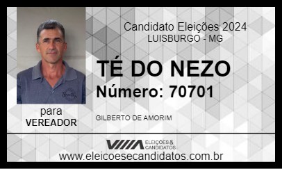 Candidato TÉ DO NEZO 2024 - LUISBURGO - Eleições