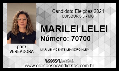 Candidato MARILEI LELEI 2024 - LUISBURGO - Eleições