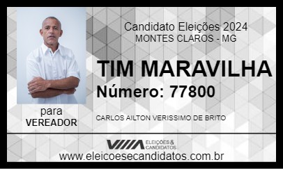 Candidato TIM MARAVILHA 2024 - MONTES CLAROS - Eleições