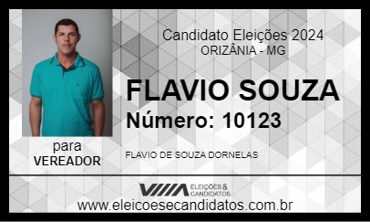 Candidato FLAVIO SOUZA 2024 - ORIZÂNIA - Eleições