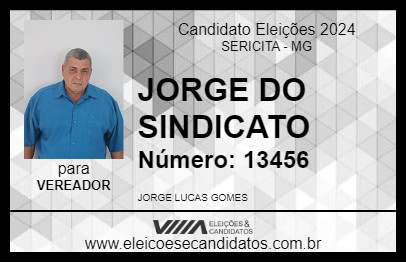 Candidato JORGE DO SINDICATO 2024 - SERICITA - Eleições