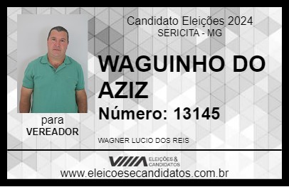 Candidato WAGUINHO DO AZIZ 2024 - SERICITA - Eleições