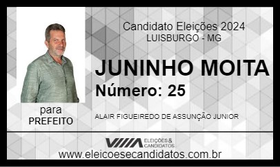 Candidato JUNINHO MOITA 2024 - LUISBURGO - Eleições