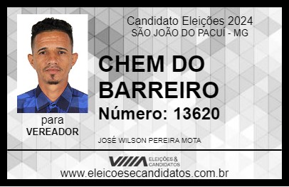 Candidato CHEM DO BARREIRO 2024 - SÃO JOÃO DO PACUÍ - Eleições