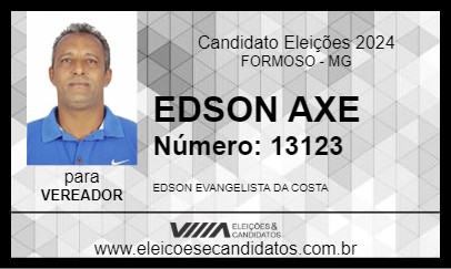 Candidato EDSON AXE 2024 - FORMOSO - Eleições