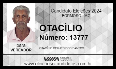 Candidato OTACÍLIO 2024 - FORMOSO - Eleições