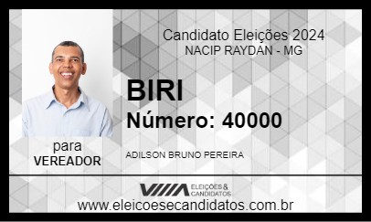 Candidato BIRI 2024 - NACIP RAYDAN - Eleições