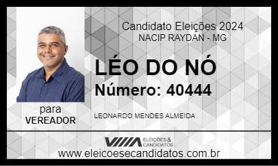 Candidato LÉO DO NÓ 2024 - NACIP RAYDAN - Eleições