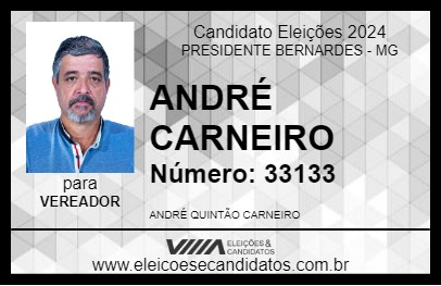 Candidato ANDRÉ CARNEIRO  2024 - PRESIDENTE BERNARDES - Eleições