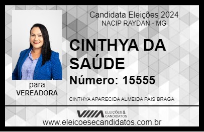 Candidato CINTHYA DA SAÚDE 2024 - NACIP RAYDAN - Eleições