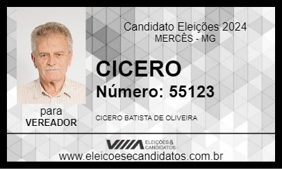 Candidato CICERO 2024 - MERCÊS - Eleições