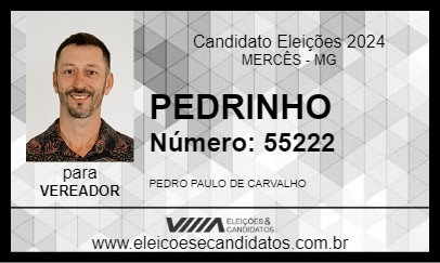 Candidato PEDRINHO 2024 - MERCÊS - Eleições