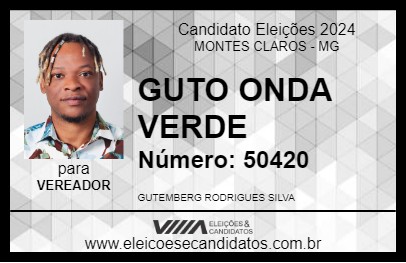 Candidato GUTO ONDA VERDE 2024 - MONTES CLAROS - Eleições