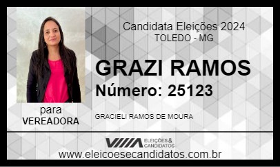 Candidato GRAZI RAMOS 2024 - TOLEDO - Eleições