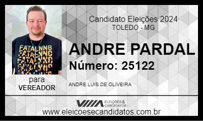 Candidato ANDRE PARDAL 2024 - TOLEDO - Eleições