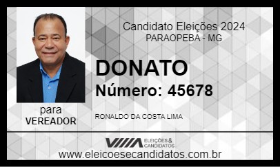 Candidato DONATO 2024 - PARAOPEBA - Eleições