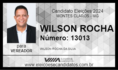 Candidato WILSON ROCHA 2024 - MONTES CLAROS - Eleições