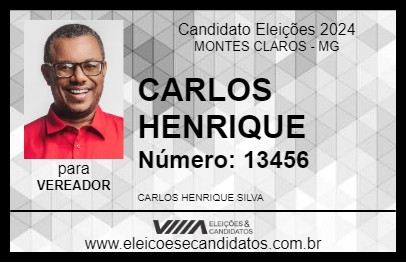 Candidato CARLOS HENRIQUE 2024 - MONTES CLAROS - Eleições