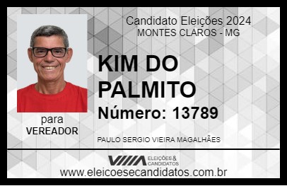 Candidato KIM DO PALMITO  2024 - MONTES CLAROS - Eleições