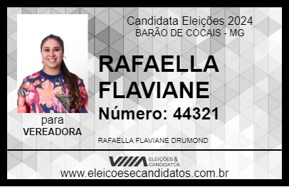 Candidato RAFAELLA FLAVIANE 2024 - BARÃO DE COCAIS - Eleições