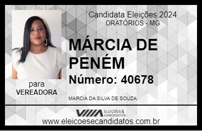 Candidato MÁRCIA DE PENÉM 2024 - ORATÓRIOS - Eleições