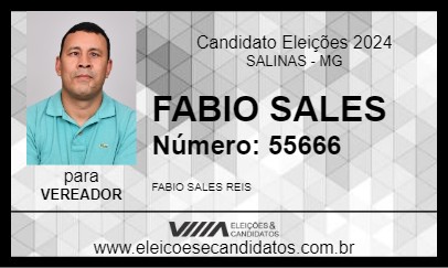 Candidato FABIO SALES 2024 - SALINAS - Eleições