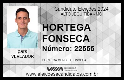 Candidato HORTEGA FONSECA  2024 - ALTO JEQUITIBÁ - Eleições