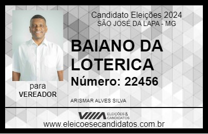 Candidato BAIANO DA LOTERICA 2024 - SÃO JOSÉ DA LAPA - Eleições