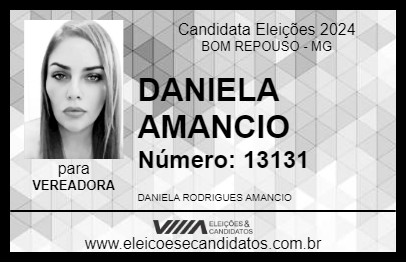 Candidato DANIELA AMANCIO 2024 - BOM REPOUSO - Eleições