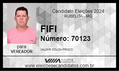 Candidato FIFI 2024 - RUBELITA - Eleições