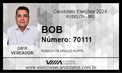 Candidato BOB 2024 - RUBELITA - Eleições