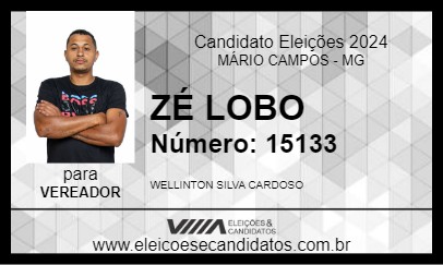 Candidato ZÉ LOBO 2024 - MÁRIO CAMPOS - Eleições