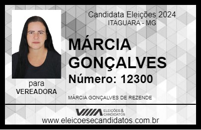 Candidato MÁRCIA GONÇALVES 2024 - ITAGUARA - Eleições