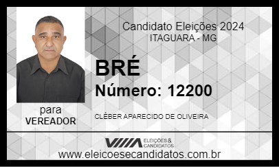 Candidato BRÉ 2024 - ITAGUARA - Eleições