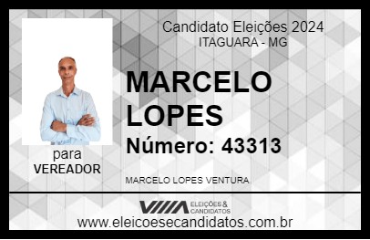 Candidato MARCELO LOPES 2024 - ITAGUARA - Eleições