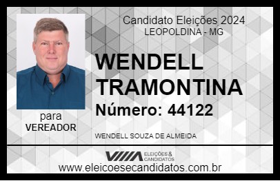 Candidato WENDELL  TRAMONTINA 2024 - LEOPOLDINA - Eleições