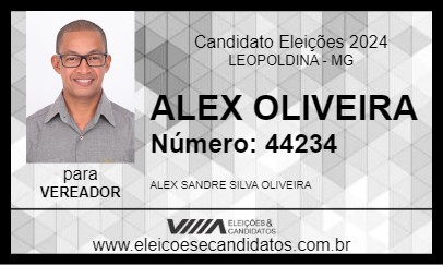 Candidato ALEX OLIVEIRA 2024 - LEOPOLDINA - Eleições