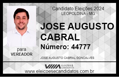 Candidato JOSE AUGUSTO CABRAL 2024 - LEOPOLDINA - Eleições