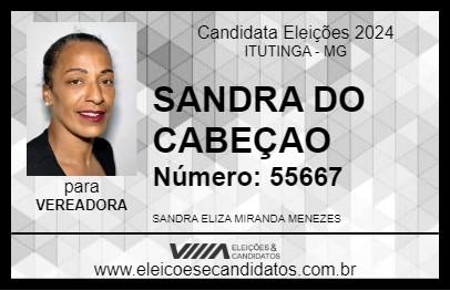 Candidato SANDRA DO CABEÇAO 2024 - ITUTINGA - Eleições