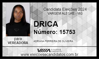 Candidato DRICA 2024 - VARGEM ALEGRE - Eleições