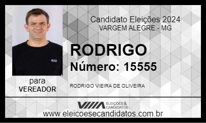 Candidato RODRIGO VIEIRA 2024 - VARGEM ALEGRE - Eleições