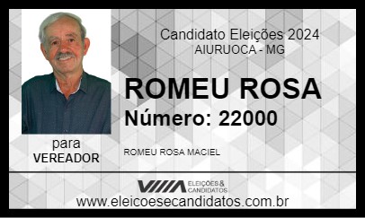 Candidato ROMEU ROSA 2024 - AIURUOCA - Eleições