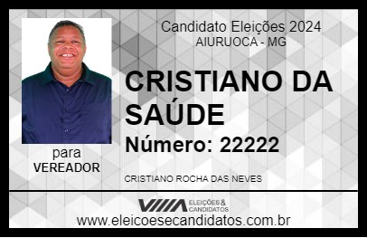 Candidato CRISTIANO DO MONO 2024 - AIURUOCA - Eleições