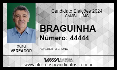 Candidato BRAGUINHA 2024 - CAMBUÍ - Eleições