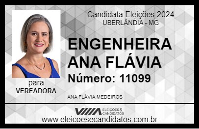 Candidato ENGENHEIRA ANA FLÁVIA 2024 - UBERLÂNDIA - Eleições